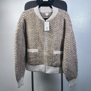 A New Day Women's Lady Bomber Jacket Camel Size XL